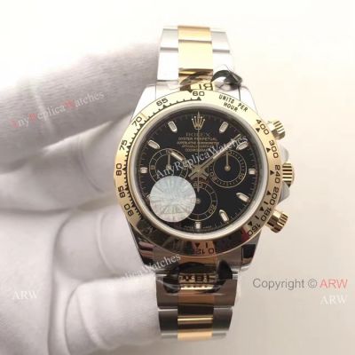 Swiss Grade Replica Rolex 2-Tone Daytona Watch - 1:1 Exact Copy